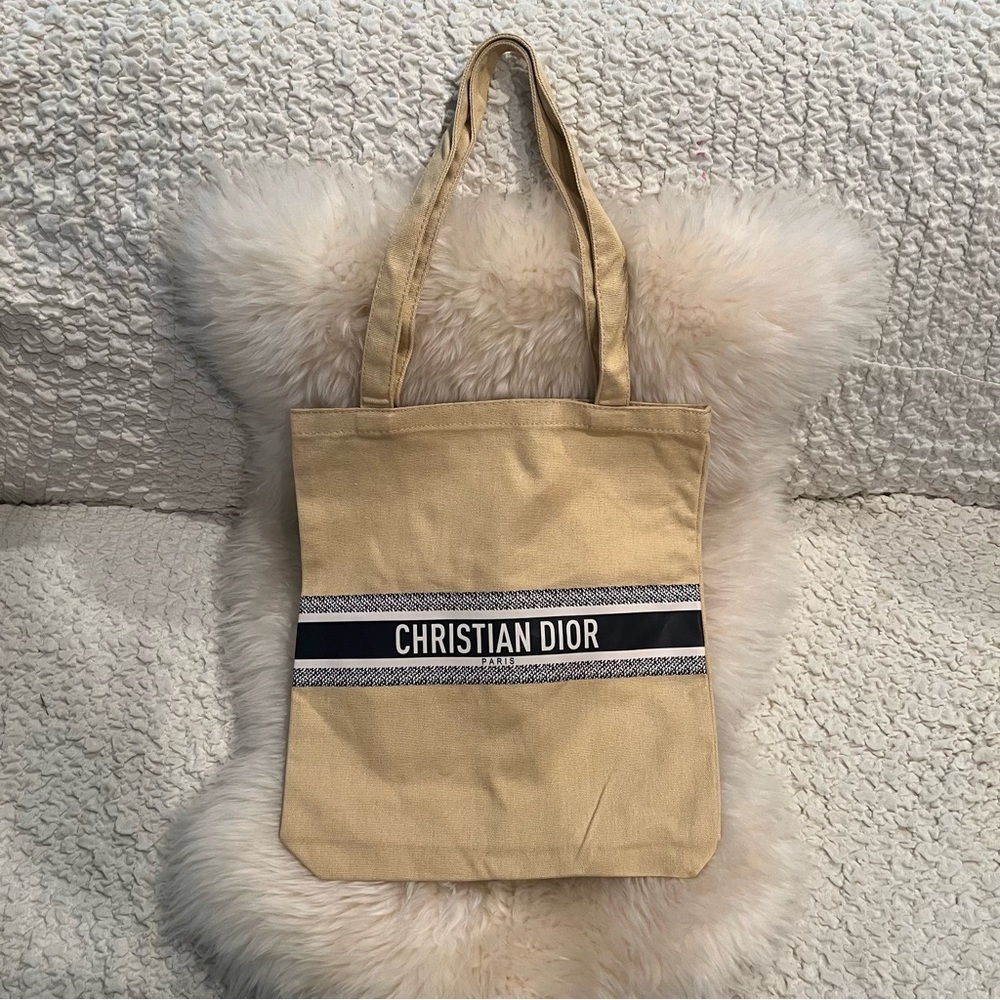 Dior Beauty Canvas Beige Tote Bag Dior VIP Tote Brand New - Picture 6 of 15